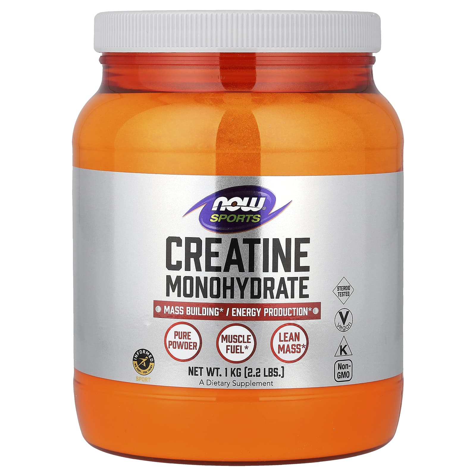 Креатин моногидрат NOW Foods Sports, 1 кг