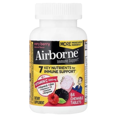 Поддержка иммунитета AirBorne Immune Very Berry, 64 жевательных таблеток