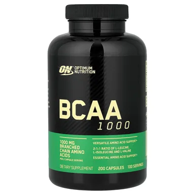 Фото товара: BCAA Optimum Nutrition 1000, 200 капсул
