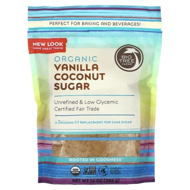 Кокосовый сахар Big Tree Farms Organic Vanilla, 396 г
