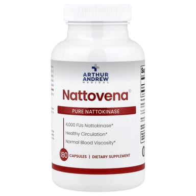 Наттокиназа Arthur Andrew Medical Nattovena® Pure 4, оттенок 000 FU, 180 капсул