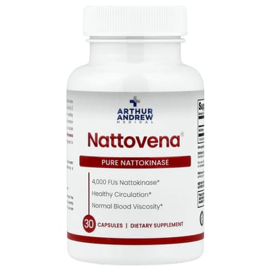 Наттокиназа Arthur Andrew Medical Nattovena® Pure 4, оттенок 000 FUs, 30 капсул