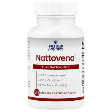 Фото товара: Наттокиназа Arthur Andrew Medical Nattovena® Pure 4,000 FUs, 30 капсул