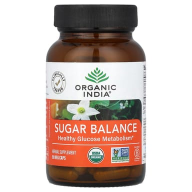 Сахарный баланс Organic India, 90 вегетарианских капсул