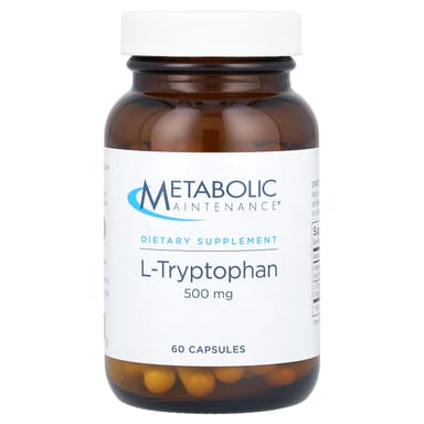 L-триптофан Metabolic Maintenance L-Tryptophan, 500 мг, 60 капсул