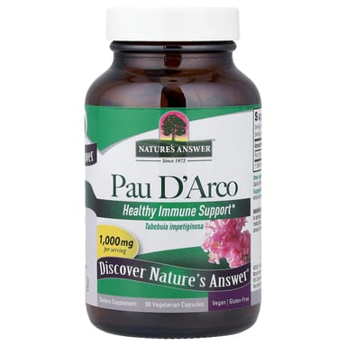 Пау д’арко Nature's Answer, 500 мг, 90 растительных капсул