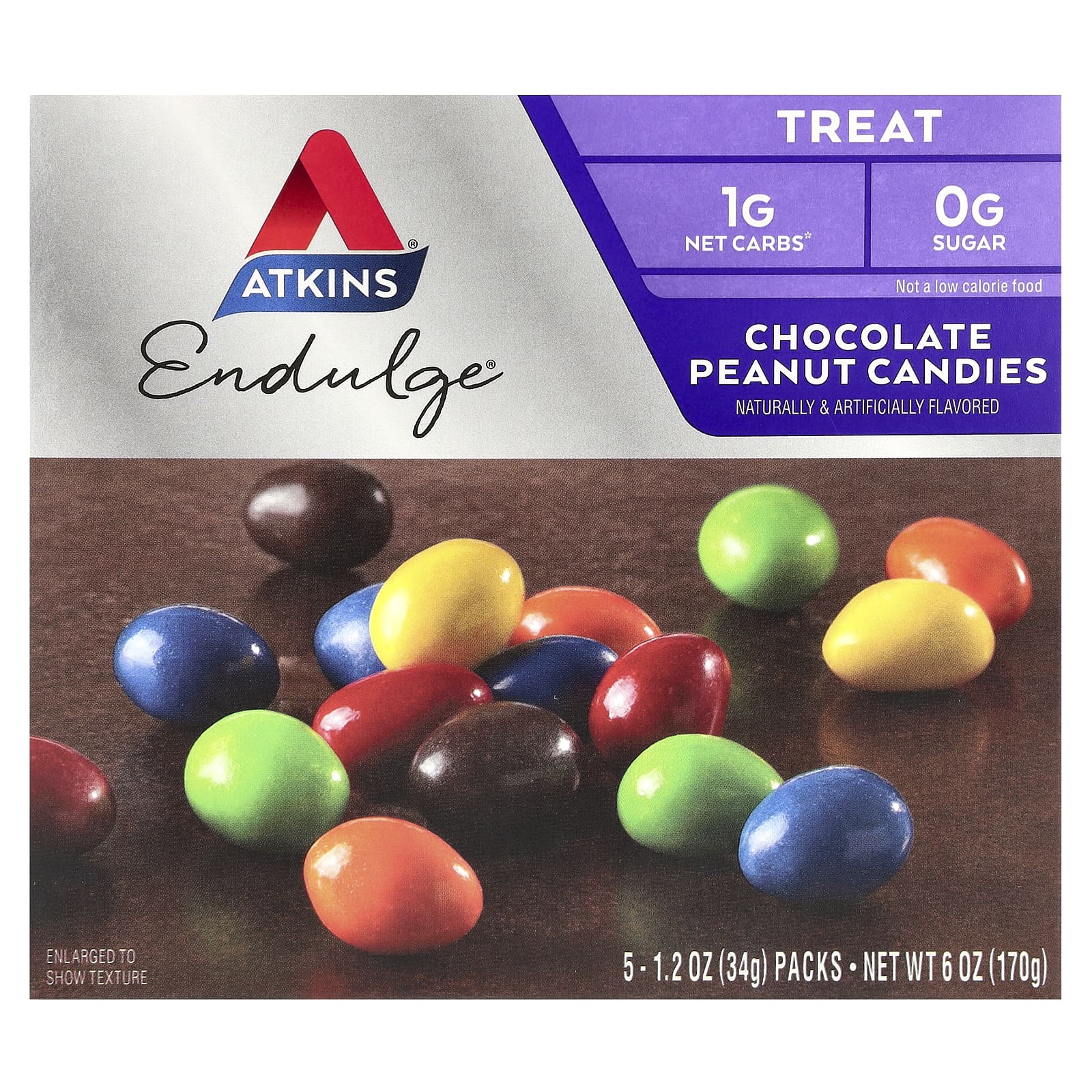 Шоколад Atkins Endulge® Peanut Candies 5 Packs, 34 г — фото 2
