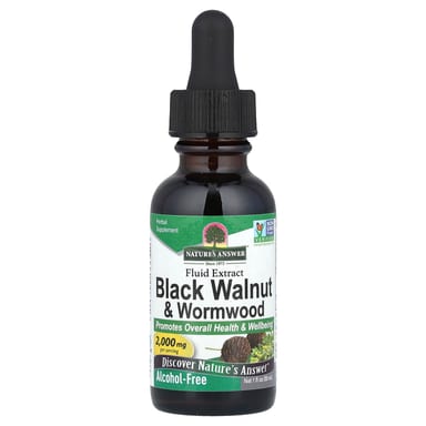 Оболочка чёрного ореха Nature's Answer & Wormwood Fluid Extract, 30 мл