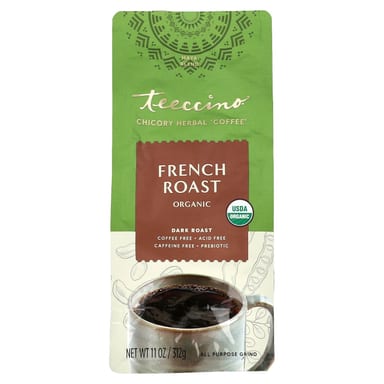 Кофе Teeccino Organic Chicory Herbal French Roast Dark Roast Caffeine Free, 312 г