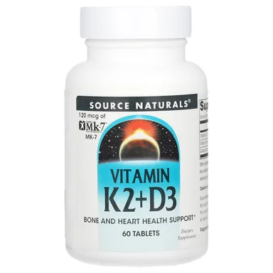 Фото товара: Витамин D3 Source Naturals Vitamin K2, 60 таблеток