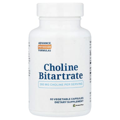 Холин Advance Physician Formulas Bitartrate, 260 мг, 60 растительных капсул