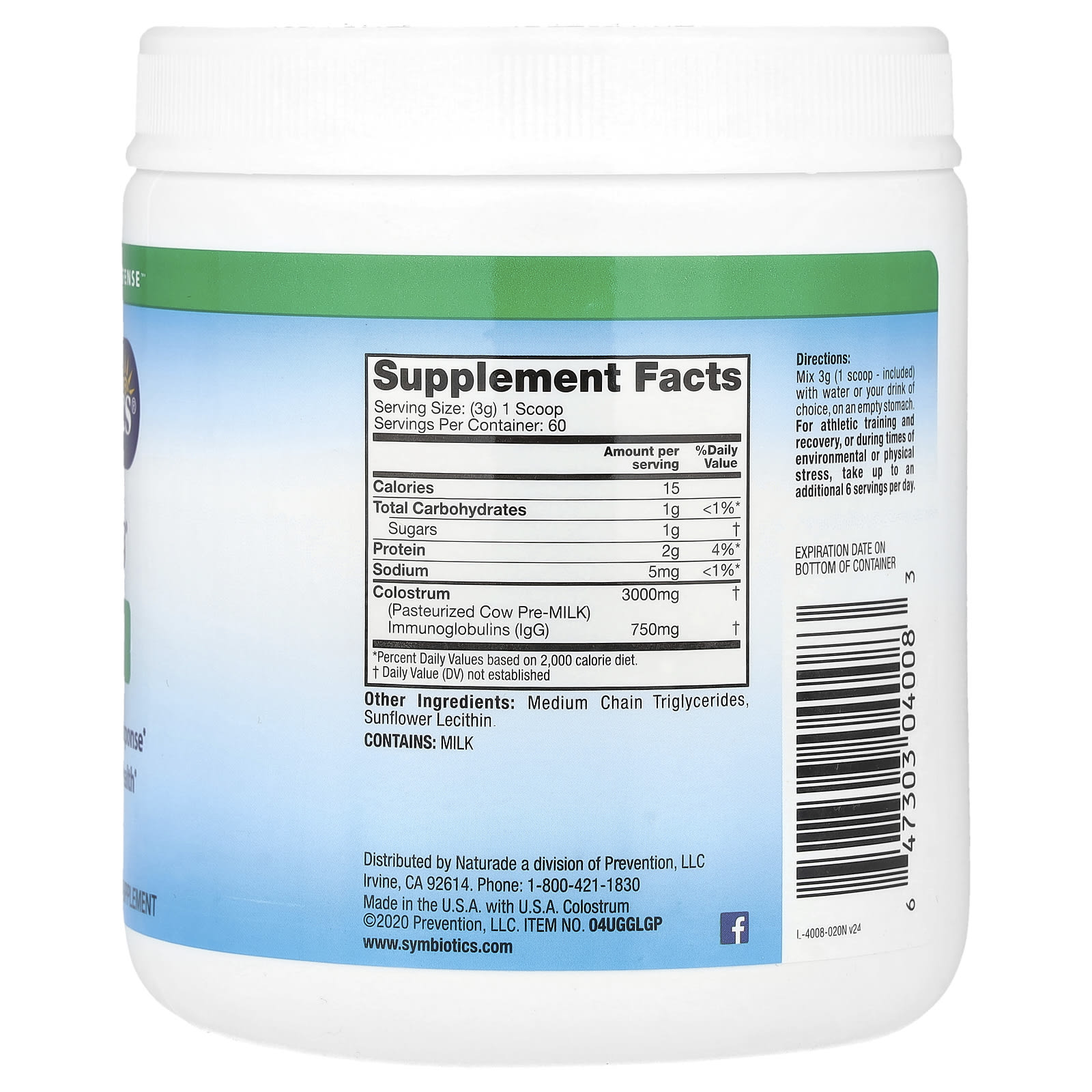 Жевательные таблетки Colostrum Plus Symbiotics® Powder, 180 г, порошок — фото 2