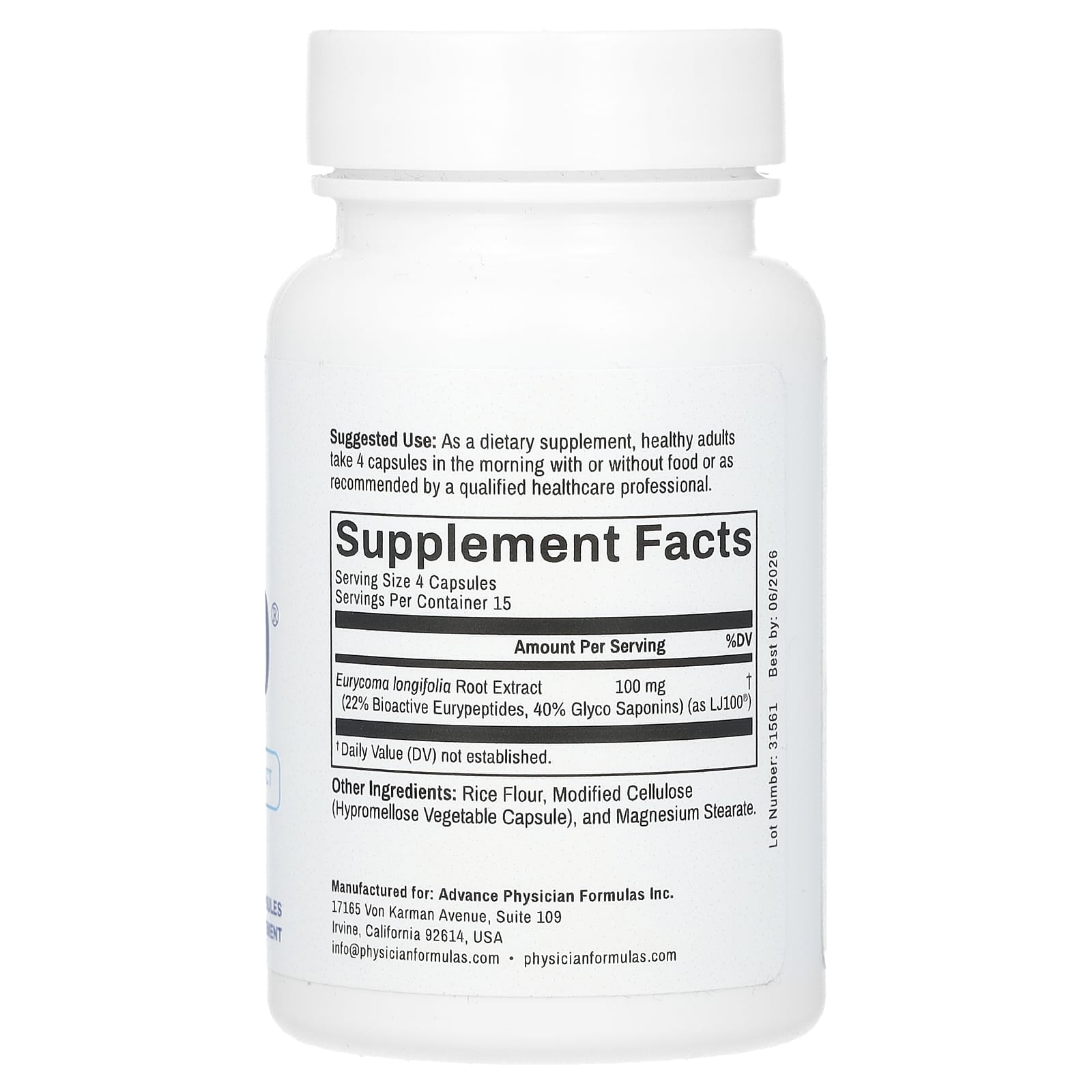 LJ 100® Advance Physician Formulas, 25 мг, 60 капсул — фото 2