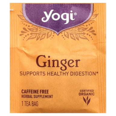 Чайные пакетики Yogi Tea Ginger 16, без кофеина, 32 г