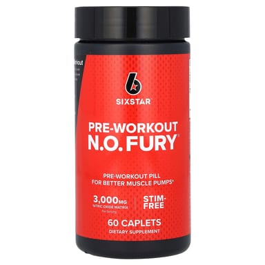 Предтренировочный комплекс SIXSTAR N.O. FURY, оттенок 60 Caplets