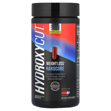 Жиросжигатель Weight Loss Hardcore, 60 капсул быстрого действия