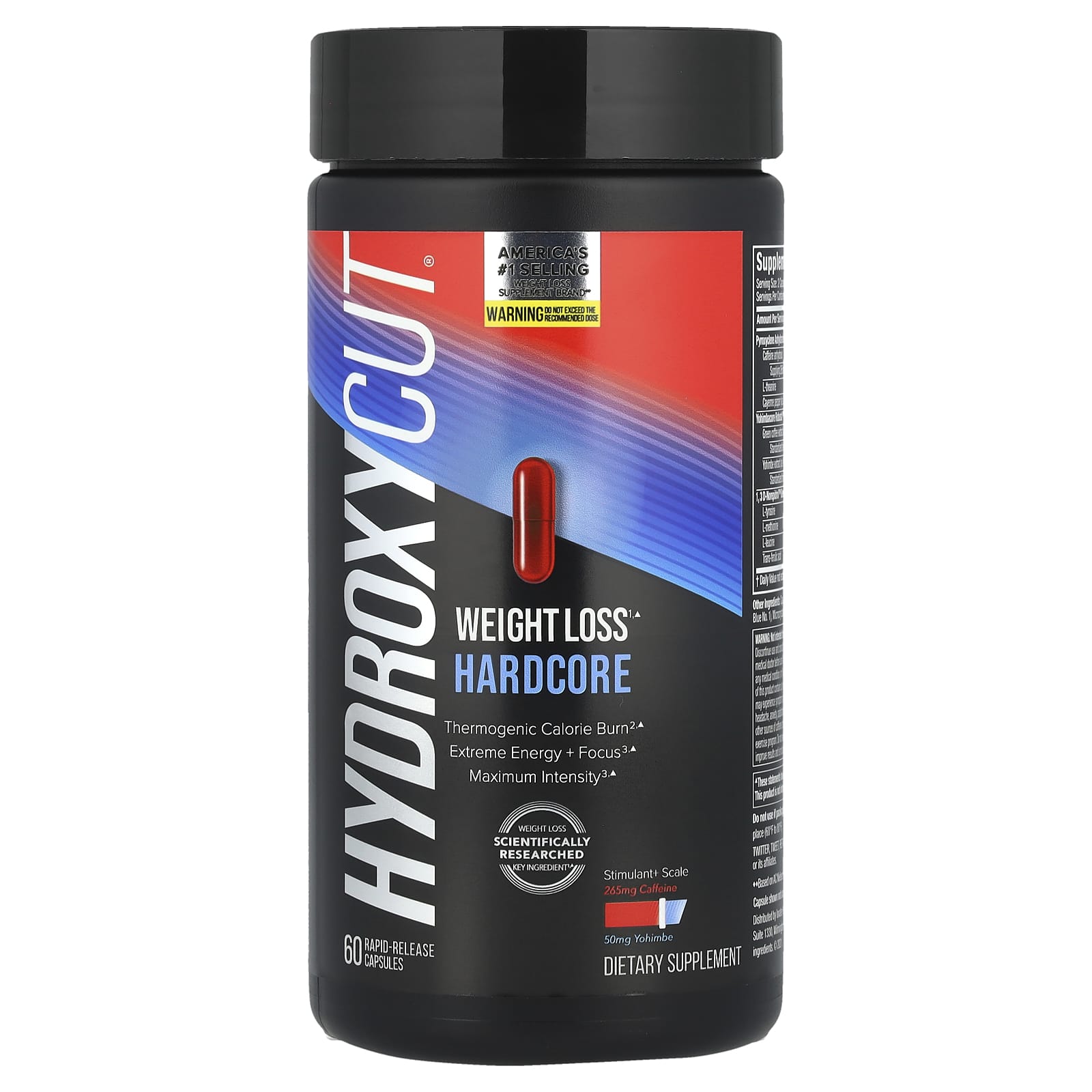 Жиросжигатель Weight Loss Hardcore, 60 капсул быстрого действия