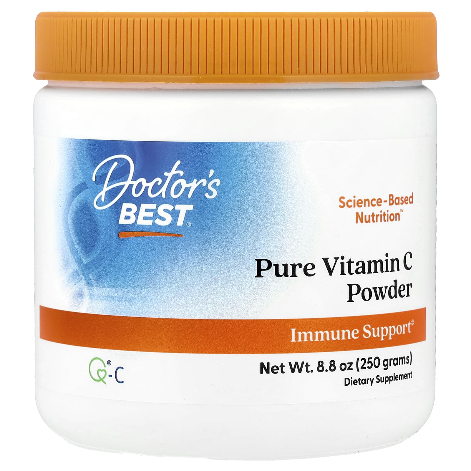 Витамин C Doctor's Best Pure Powder with Q®-C, 250 г, порошок
