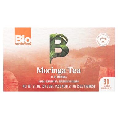 Чай Bio Nutrition Moringa Caffeine Free, оттенок 30 Tea Bags, 58.8 г, чайные пакетики