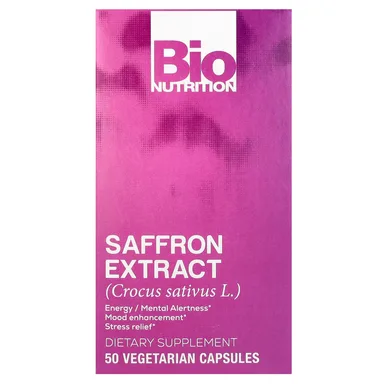 Фото товара: Шафран Bio Nutrition Extract, 88.5 мг, 50 растительных капсул