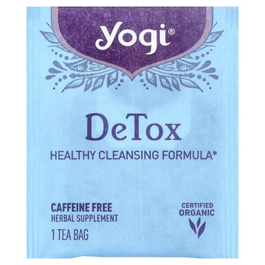 Чайные пакетики Yogi Tea DeTox 16, без кофеина, 29 г