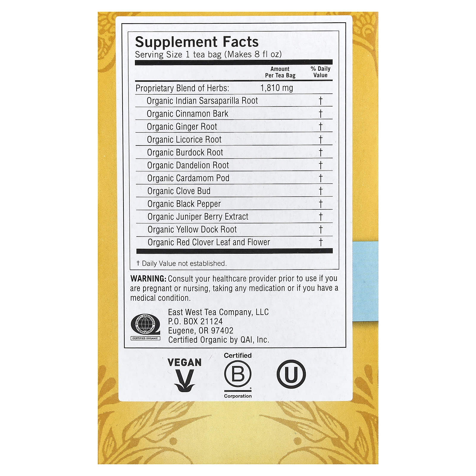 Чайные пакетики Yogi Tea DeTox 16, без кофеина, 29 г — фото 3