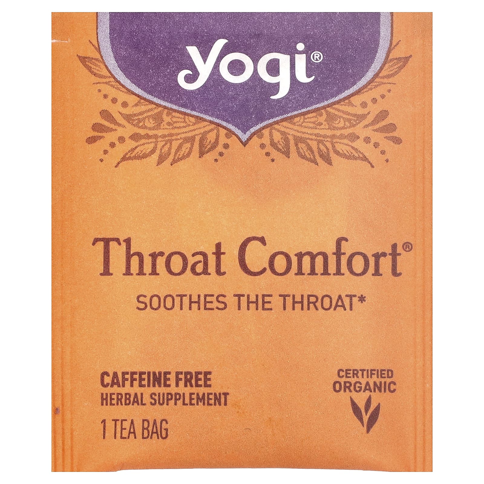 Чайные пакетики Yogi Tea Throat Comfort® 16, без кофеина, 36 г