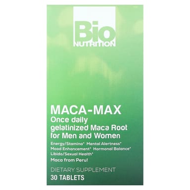 Мака Bio Nutrition -Max For Men and Women, 1000 мг, 30 таблеток
