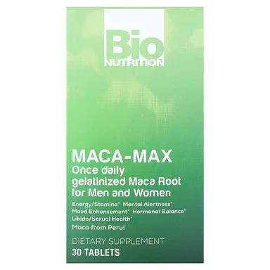 Фото товара: Мака Bio Nutrition -Max For Men and Women, 1000 мг, 30 таблеток