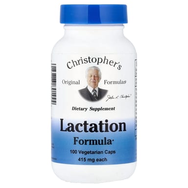 Формула Christopher's Original Formulas Lactation, оттенок 100 Vegetarian Caps