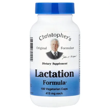 Фото товара: Формула Christopher's Original Formulas Lactation, 100 растительных капсул