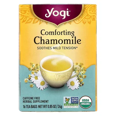 Фото товара: Чайные пакетики Yogi Tea Comforting Chamomile 16, без кофеина, 24 г