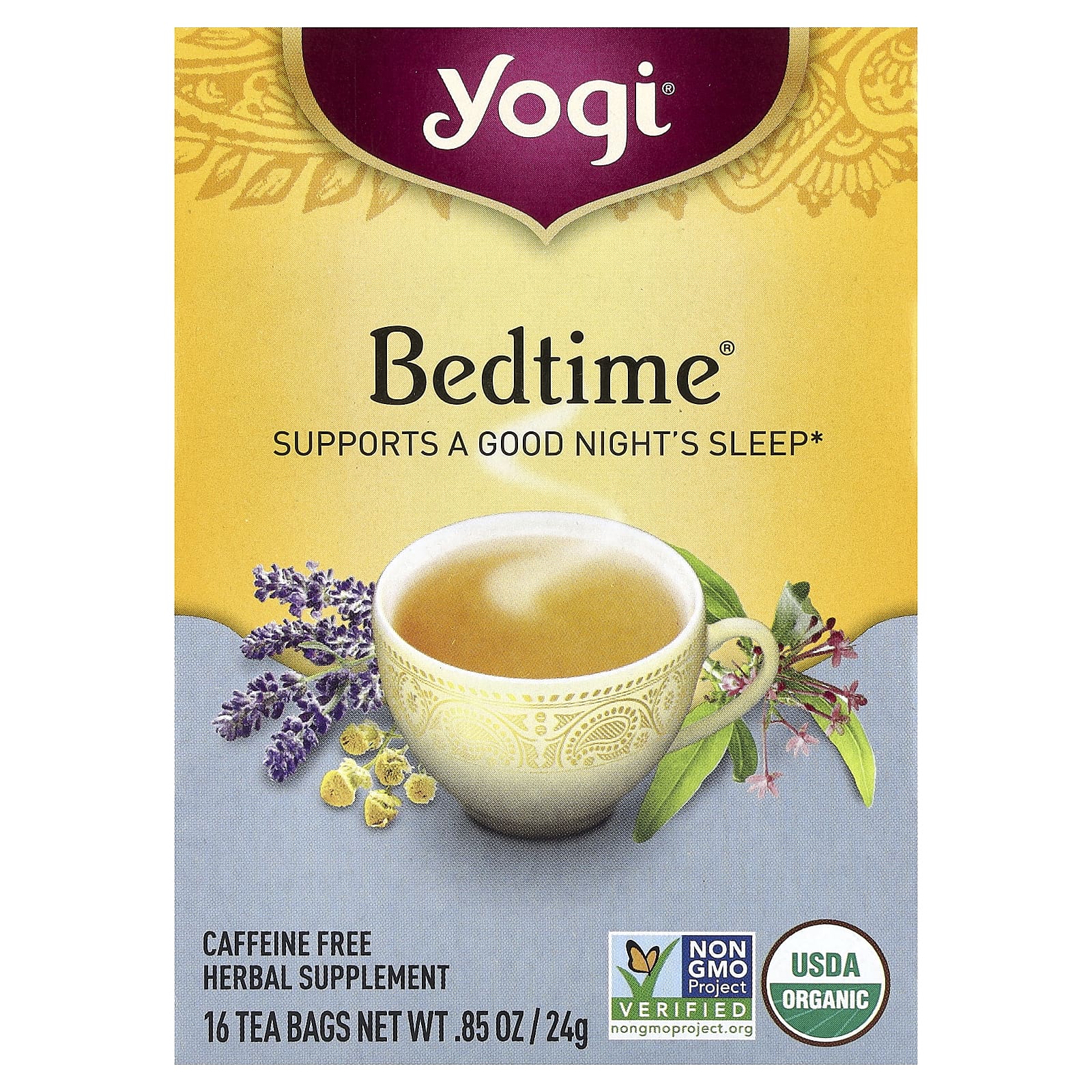 Чайные пакетики Yogi Tea Bedtime® 16, без кофеина, 24 г — фото 2