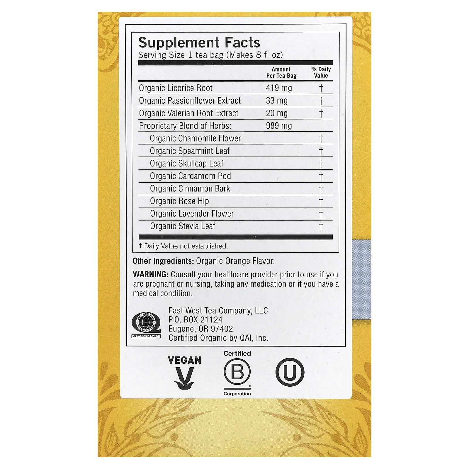 Чайные пакетики Yogi Tea Bedtime® 16, без кофеина, 24 г — фото 3