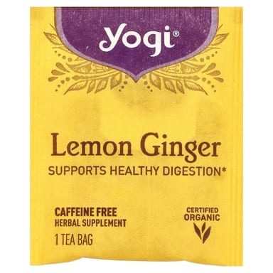 Чайные пакетики Yogi Tea 16, без кофеина, вкус Lemon Ginger, 36 г