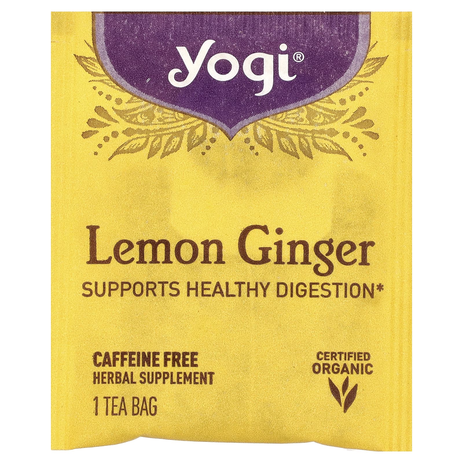 Чайные пакетики Yogi Tea 16, без кофеина, вкус Lemon Ginger, 36 г