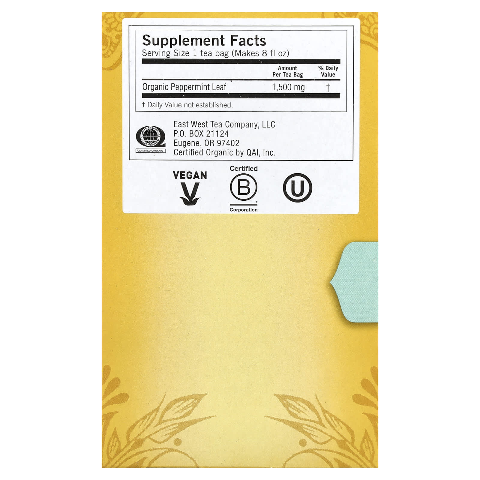 Чайные пакетики Yogi Tea Purely Peppermint 16, без кофеина, 24 г — фото 3