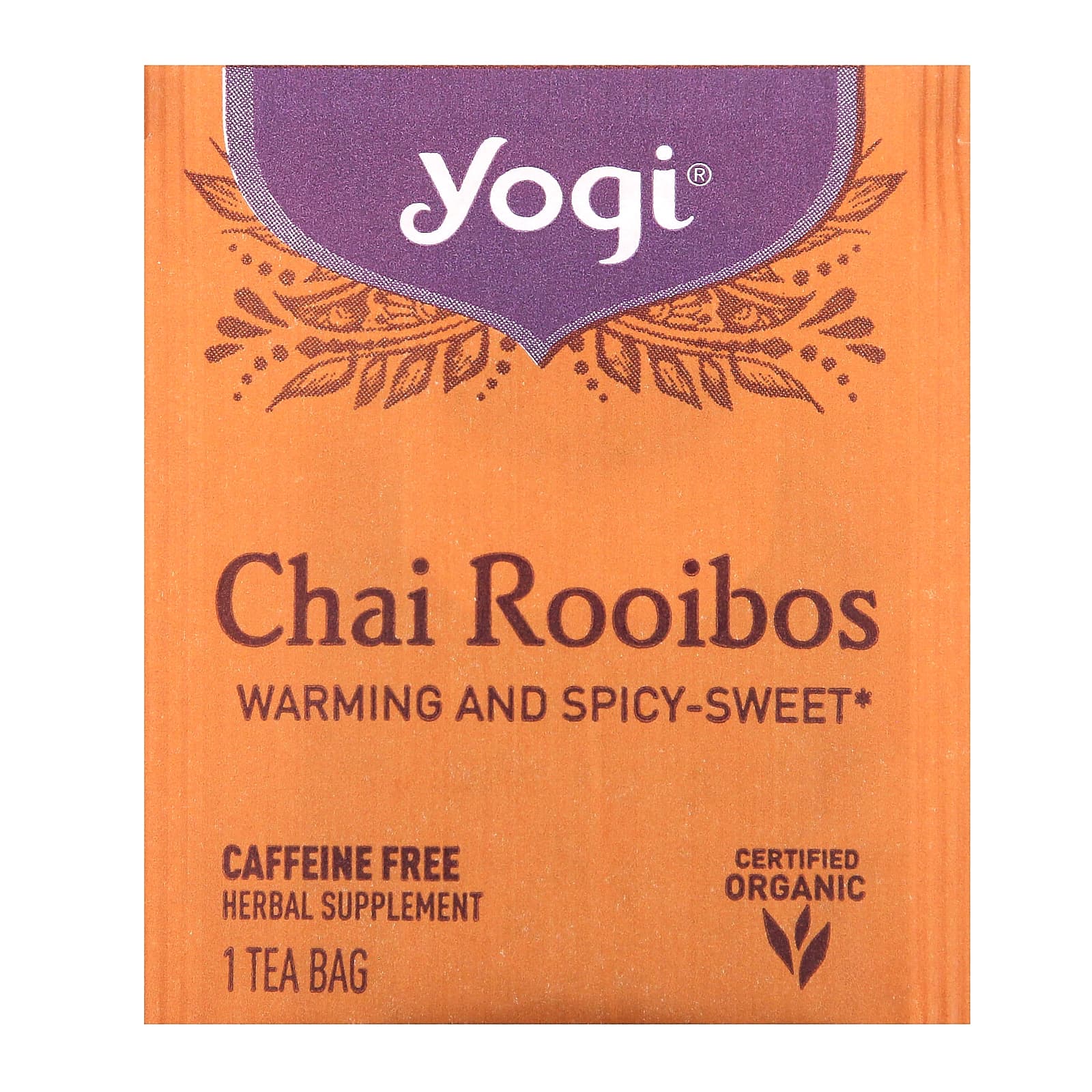 Чайные пакетики Yogi Tea Chai Rooibos 16, без кофеина, 36 г — фото 2