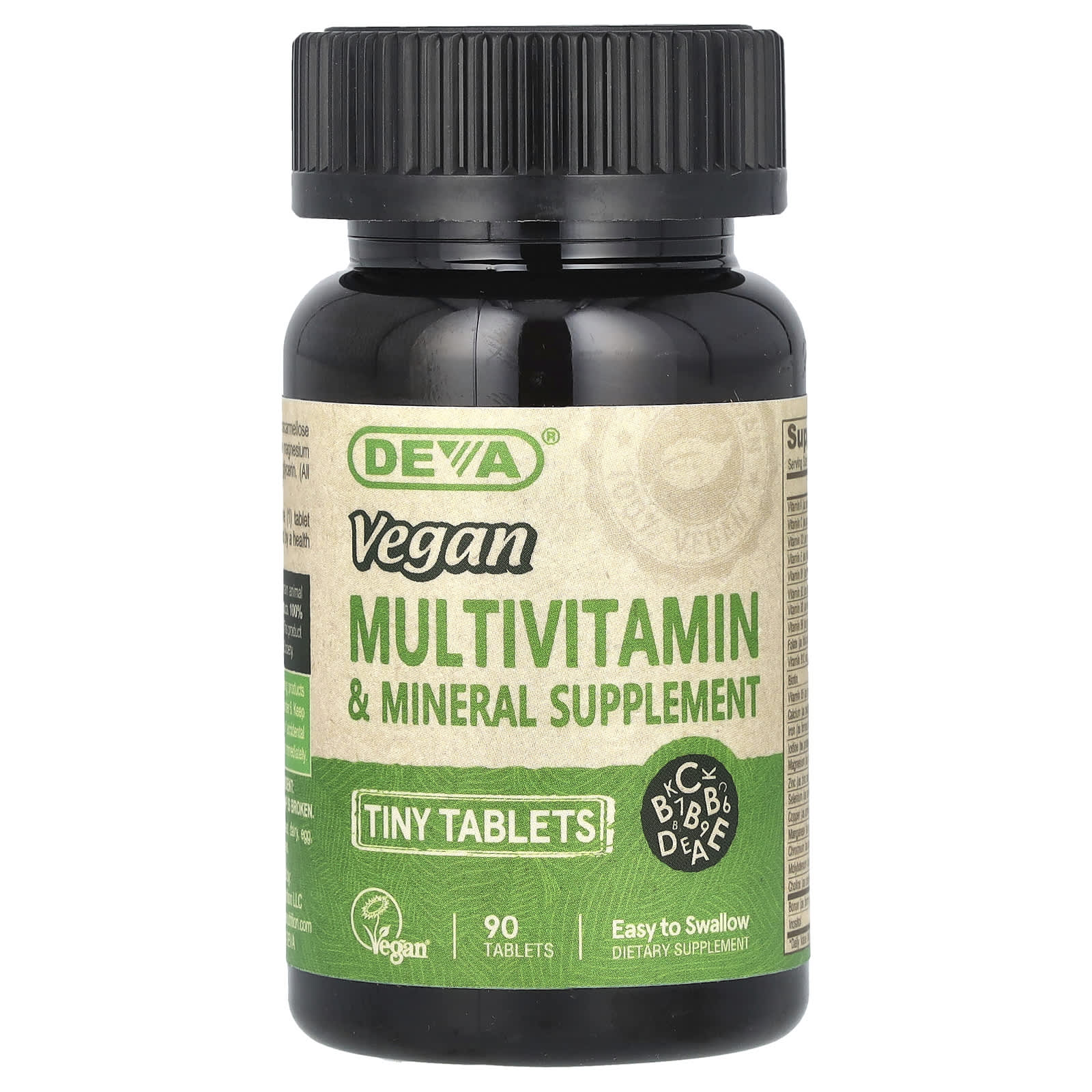 Мультивитаминно-минеральный комплекс Deva Vegan Supplement 90 Tiny Tablets, таблетки
