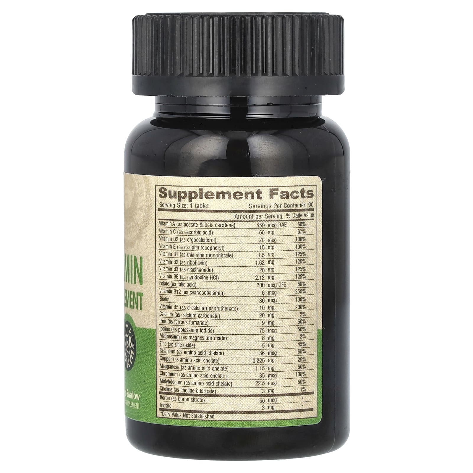 Мультивитаминно-минеральный комплекс Deva Vegan Supplement 90 Tiny Tablets, таблетки — фото 2