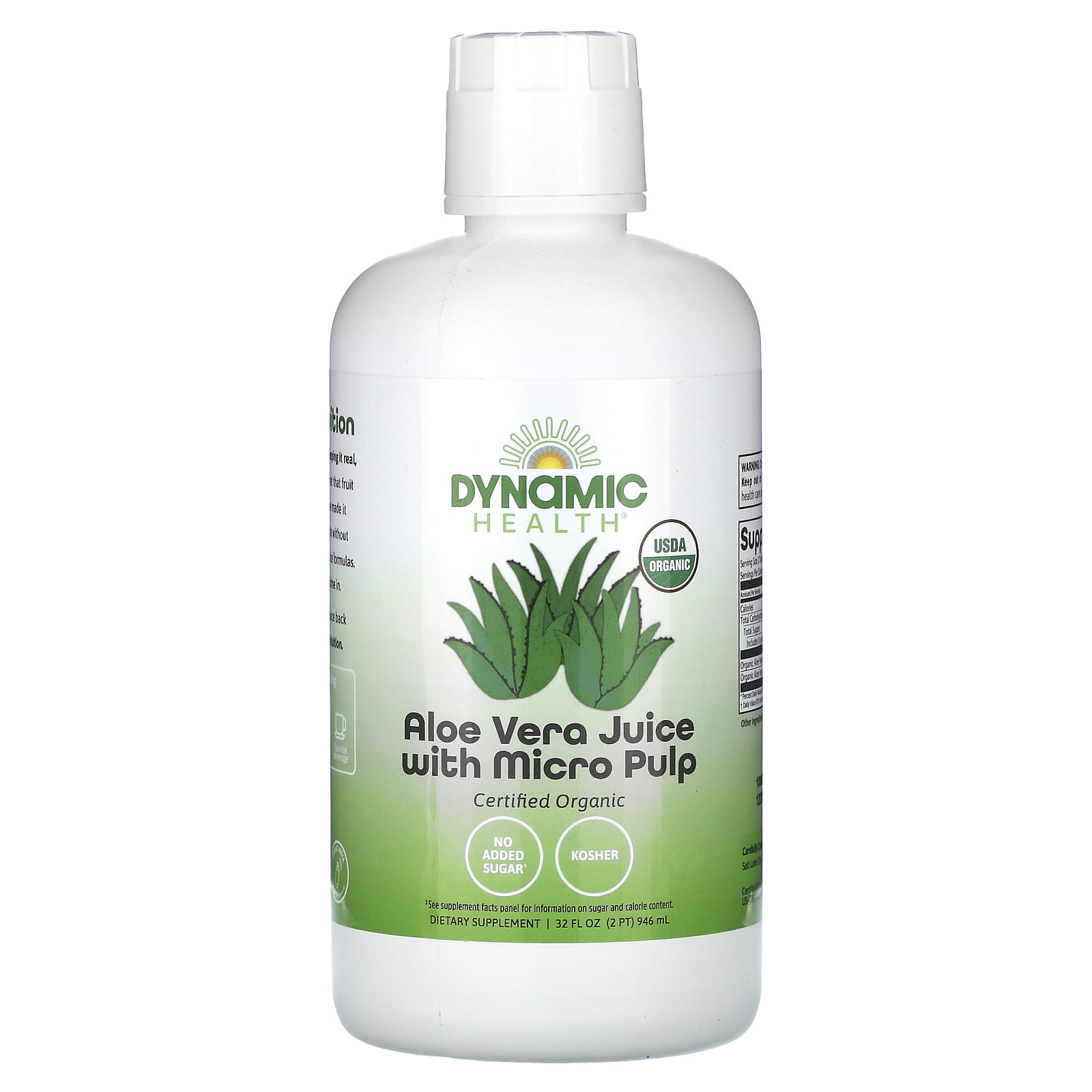 Сок алоэ вера Dynamic Health with Micro Pulp, 946 мл