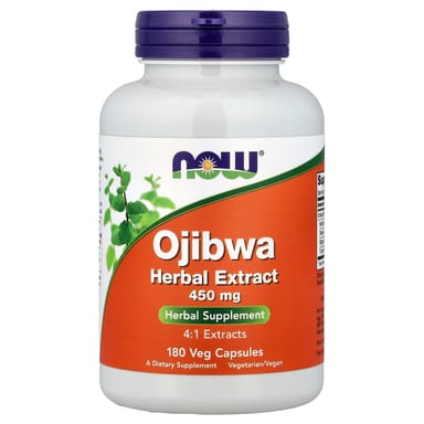 Травяной экстракт Ojibwa NOW Foods, 450 мг, 180 растительных капсул