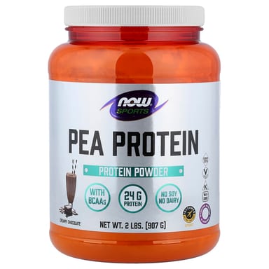 Протеиновый порошок NOW Foods Sports Pea Creamy Chocolate, 907 г