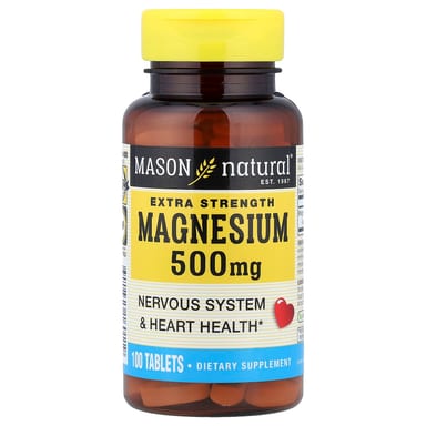 Магний Mason Natural, 500 мг, 100 таблеток