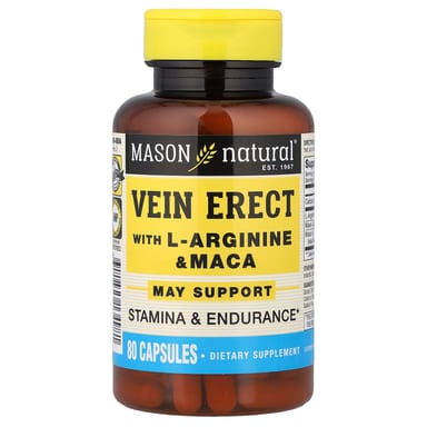 Мака Mason Natural Vein Erect with L-Arginine &, 80 капсул