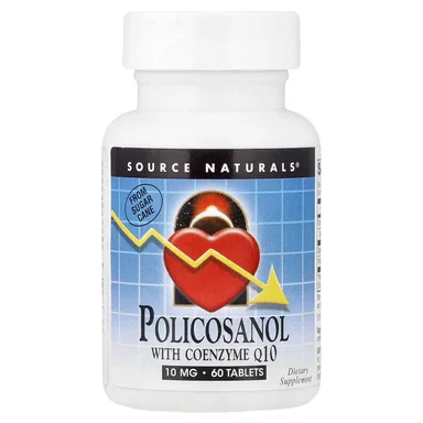 Фото товара: Коэнзим Q10 Source Naturals Policosanol, 60 таблеток