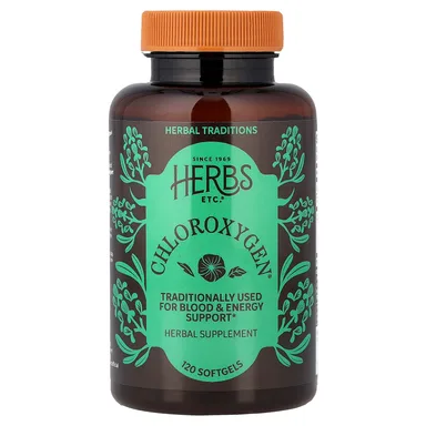 Фото товара: Хлорофилл ChlorOxygen Herbs Etc.®, 120 мягких капсул