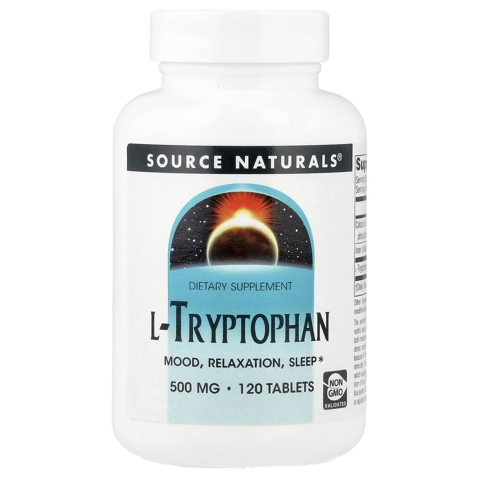 L-триптофан Source Naturals L-Tryptophan, 120 таблеток