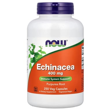 Эхинацея NOW Foods, 400 мг, 250 растительных капсул