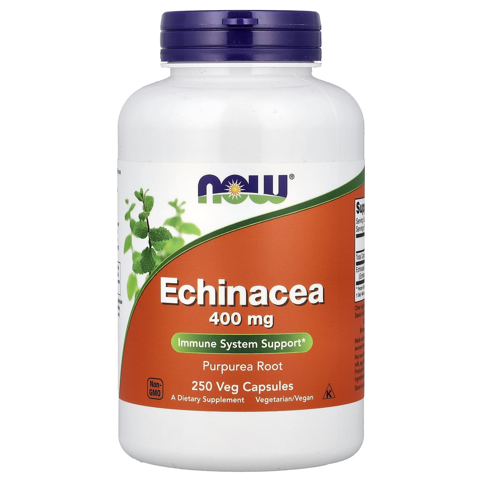 Эхинацея NOW Foods, 400 мг, 250 растительных капсул